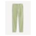 Svetlo zelené pánske chino nohavice Celio Tocharles