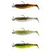 Savage gear gumová nástraha cannibal shad clearwater mix 4+4 - 8 cm 5 g 7,5 g #2/0