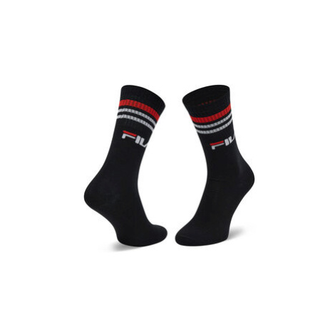 Fila Súprava 3 párov vysokých ponožiek unisex Calze F9090 Čierna