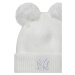 BÍLÁ DÁMSKÁ ČEPICE NEW ERA WMN DOUBLE POM NEW YORK YANKEES BEANIE 60580774