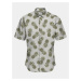 Green-cream Patterned Short Sleeve Shirt ONLY & SONS Kaspar - Men