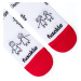 Členkové ponožky Úsmev ako dar Rodina biele