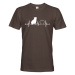 Pánské tričko pre milovníkov zvierat - Anglický buldog tep