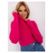 Classic fuchsia turtleneck sweater