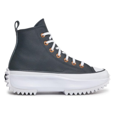 Converse Sneakersy Run Star Hike Platform Metallic & Leather A04183C Čierna