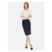 Potis & Verso Woman's Skirt Venta Navy Blue