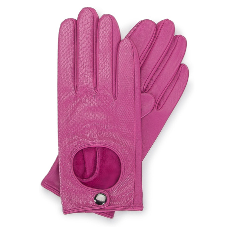 Ružové kožené rukavice Wittchen