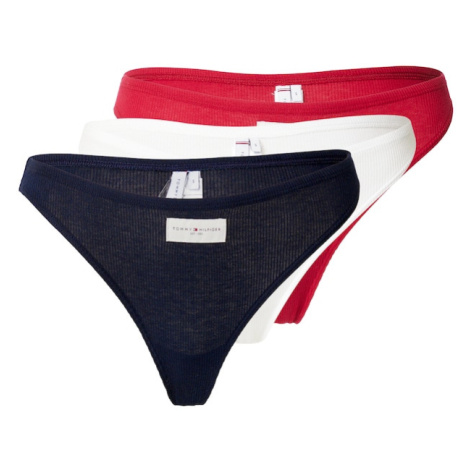 Tommy Hilfiger Underwear Tangá  námornícka modrá / rubínová / biela