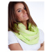 Fluorescent green shawl with shiny thread