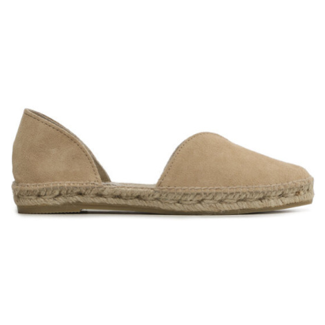 Manebi Espadrilky Suede Open-Side Flats K 1.1 O0 Béžová