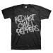Red hot chili peppers tričko Black & White Logo Čierna