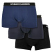 Organické boxerky 3-balenie tmavomodrá + námornícka modrá + čierna