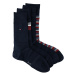 Tommy Hilfiger Ponožky - TH MEN SOCK 4P TIN GIFTBOX STRIPE modré