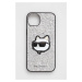Puzdro na mobil Karl Lagerfeld iPhone 14 Plus 6,7" strieborná farba