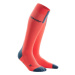 Women's compression knee-high socks CEP 3.0 orange-grey