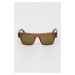 Slnečné okuliare Saint Laurent pánske, hnedá farba