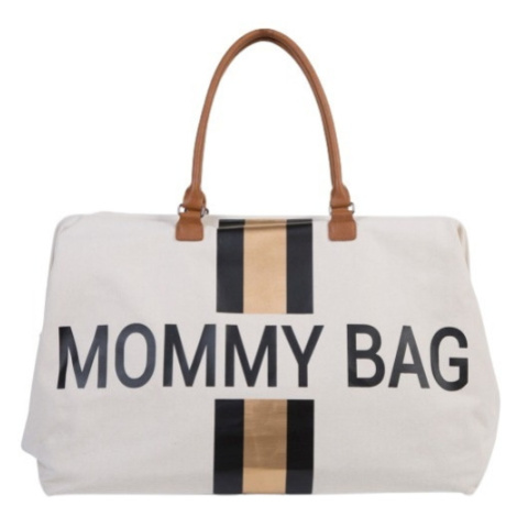 Childhome Prebalovacia taška Mommy Bag Off White / Black Gold