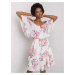 OCH BELLA White floral dress with ruffles