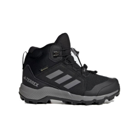 Juniorská členková turistická obuv ADIDAS Terrex Mid Jr GTX core black grey three core black