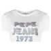 Pepe jeans  PL504817 | Bibiana  Tričká s krátkym rukávom Biela