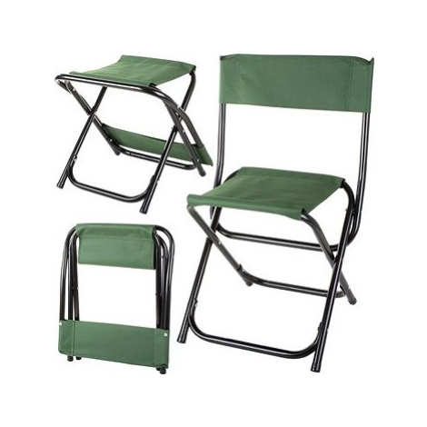 Verk 01671 Kempingová skladacia stolička 2 v 1 zelená