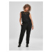 Women's jumpsuit with a black lace block