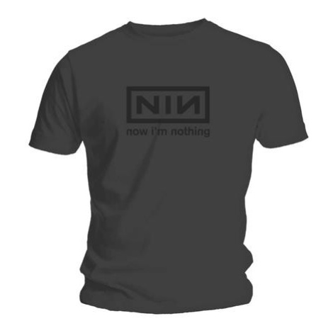 Nine Inch Nails tričko Now I'm Nothing Šedá