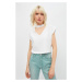 Trendyol White Choker Collar Sleeveless Crop Knitted T-Shirt