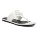 Calvin Klein Jeans Žabky Flat Sandal Slide Toepost Mg Met YW0YW01342 Biela