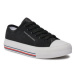 Tommy Hilfiger Plátenky Low Cut Lace-Up Sneaker T3A9-33185-1687 S Čierna