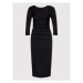 Armani Exchange Každodenné šaty 6LYA87 YJCGZ 1200 Čierna Regular Fit