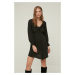 Trendyol Anthracite Buttoned Dress