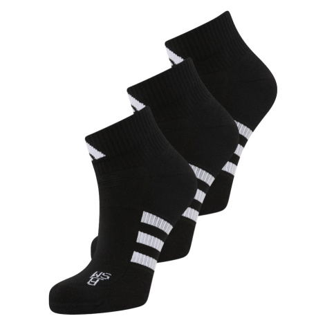 ADIDAS PERFORMANCE Športové ponožky 'Performance Cushioned -cut 3 Pairs'  čierna / biela