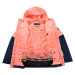 Dětská lyžařská bunda s membránou ptx ALPINE PRO ZARIBO neon salmon 140-146