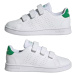 Detská rekreačná obuv ADIDAS Advantage Court K cloud white green core black