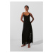 Plážové Oblečenie Karl Lagerfeld Hotel Karl Strappy Beach Dress Black