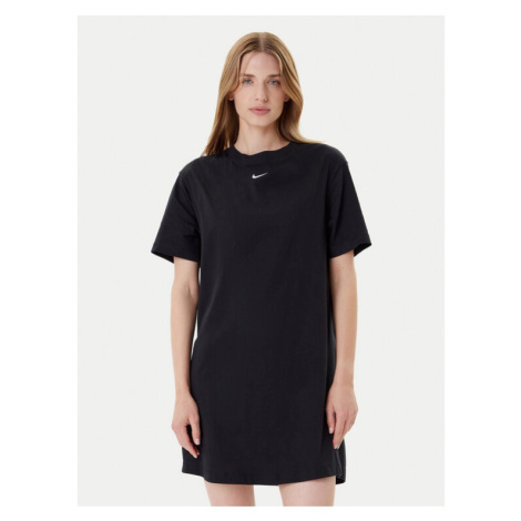 Nike Každodenné šaty DV7882 Čierna Relaxed Fit