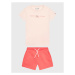Tommy Hilfiger Súprava tričko a športové šortky KG0KG07281 D Ružová Regular Fit