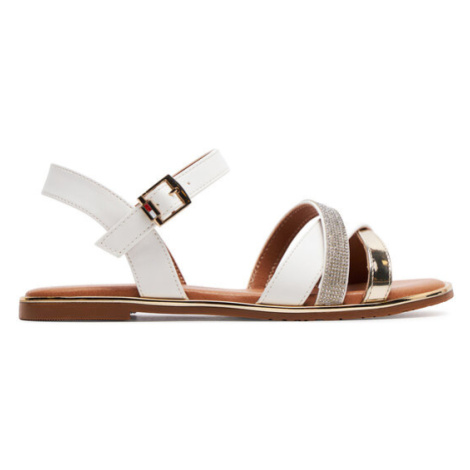 Tommy Hilfiger Sandále Flat Sandal T3A2-33252-0326 S Biela