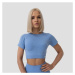 GymBeam Dámske tričko FLO Crop-Top Blue  MM