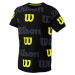 Dětské tričko Wilson All Over Logo Tech Tee B Black