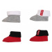 LEVI'S Ponožky  červená / čierna / sivá melírovaná / biela