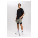 DEFACTO Fit Slim Fit Sportsman Woven Shorts