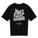 Trendyol Black Oversize/Wide Cut More Sustainable Text Printed 100% Organic Cotton T-shirt