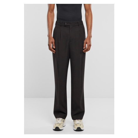 Pleated trousers - black