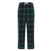 SF (Skinnifit) Detské flanelové pyžamové nohavice - Tmavomodrá / zelená