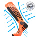 VOXX kompresné ponožky Vxpres neon orange 1 pár 110599