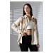 Trendyol Cream Embroidered Shirt