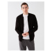 LC Waikiki LCW Casual New Black Standard Pattern College Collar Men's Knitwear Cardigan