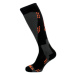 Lyžiarske podkolienky (ponožky) TECNICA Wool ski socks, black orange